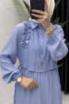 Şevval Elbise Tesettür Giyim Bebe Mavisi