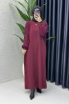 Simge Elbise Bordo