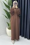 Simge Elbise Kahverengi