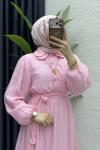 Şule Elbise Tesettür Giyim  Pembe