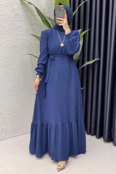 Sultan Elbise Tesettür Giyim  Lacivert