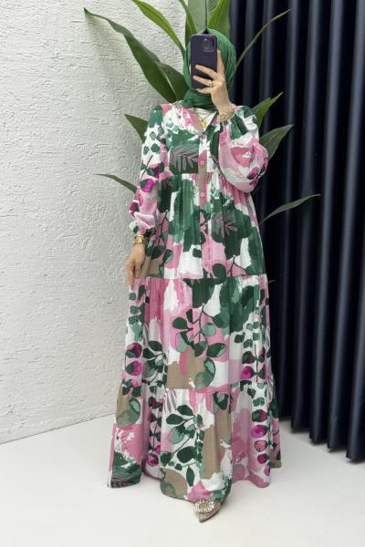 Sümbül Elbise Tesettür Giyim Zümrüt