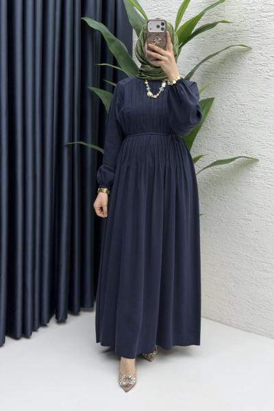 Zişan Elbise Tesettür Giyim  Lacivert