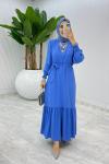 Mavi Açelya Elbise Tesettür Giyim