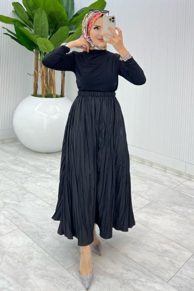 Siyah Züleyha etek Tesettür Giyim