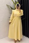 Ahenk elbise  Sarı