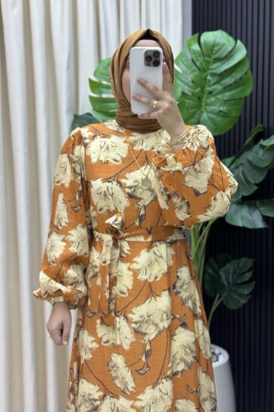 Berfu elbise Turuncu