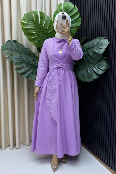 Buğlem elbise Lila