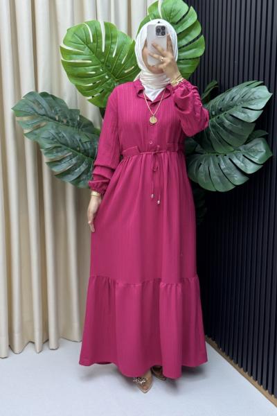 Dilara elbise Fuşya