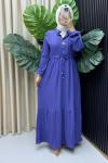 Dilara elbise Mor
