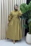 Hatice elbise Yağ Yeşili