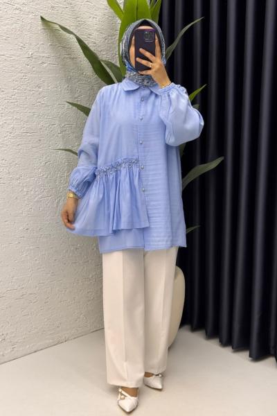 Mihra gömlek Bebe Mavisi