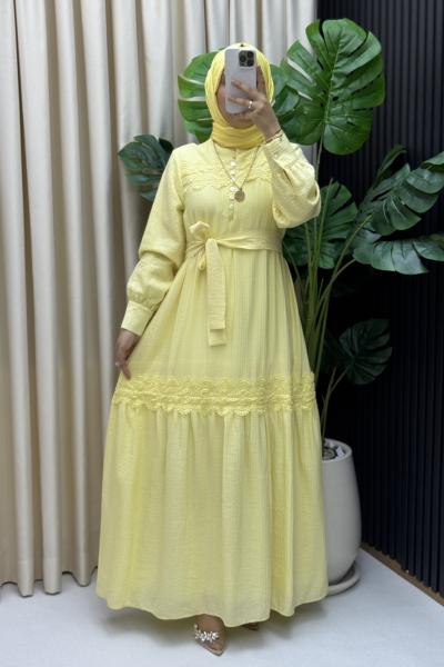 Rabia elbise Sarı