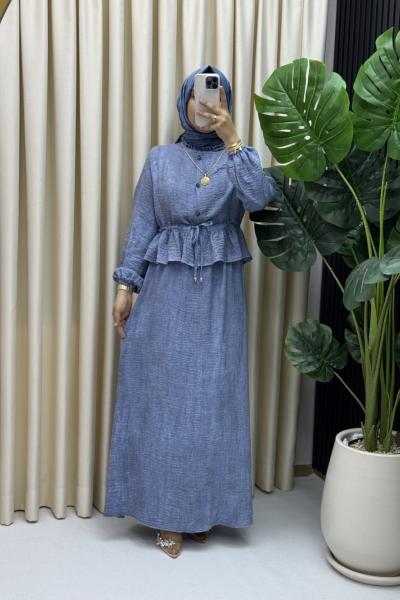 Rüveyda elbise Mavi