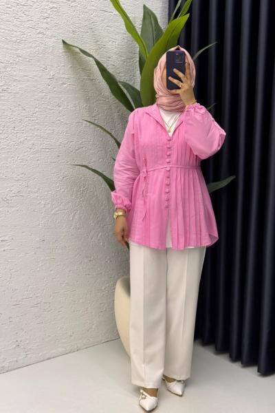 Sare gömlek Pembe