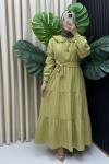 Yaren elbise Yağ Yeşili