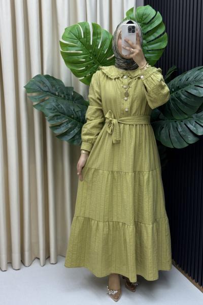 Yaren elbise Yağ Yeşili