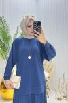 Müjgan Tesettür Takım İndigo İndigo